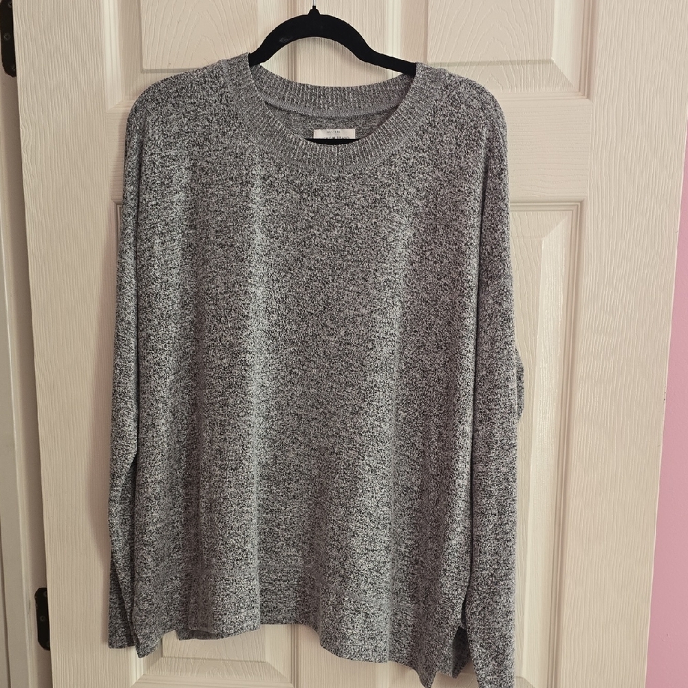 Lucky‎ Brand Gray Marled Women's Crewneck Sweater